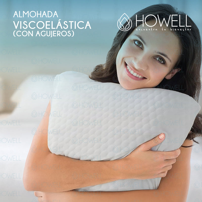 Almohada Viscoelástica Memory Howell Agujeros 40x60cm
