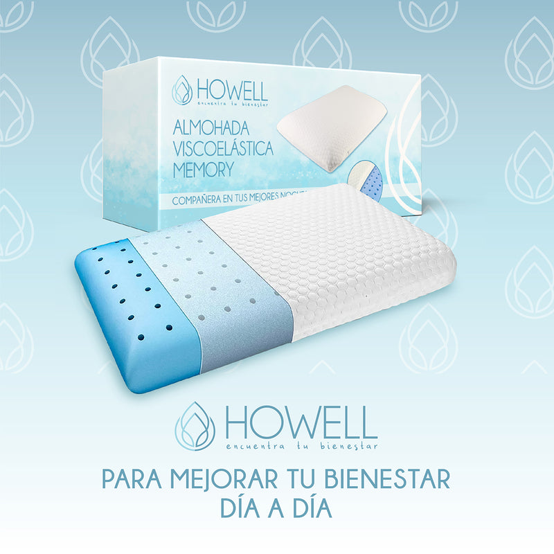 Almohada Viscoelástica Memory Howell Agujeros 40x60cm
