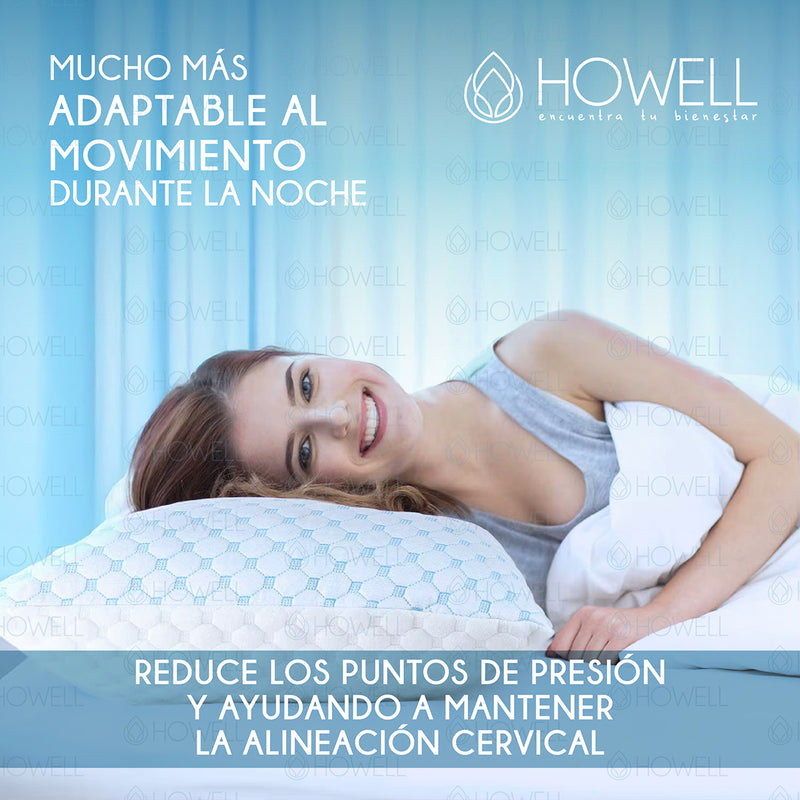 Almohada Viscoelastica Triturada Memory Howell Funda Bambu