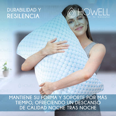 Almohada Viscoelastica Triturada Memory Howell Funda Bambu