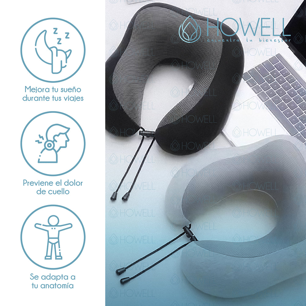 Almohada Cervical de Viaje Viscoelástica