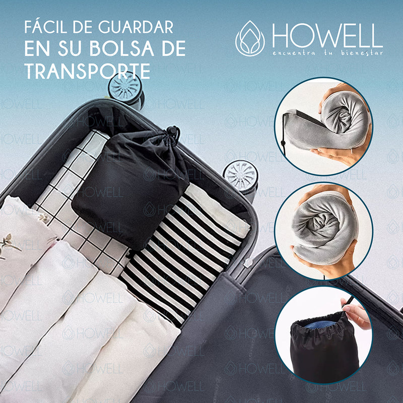 Almohada Cervical de Viaje Howell Visco Memory + Accesorios