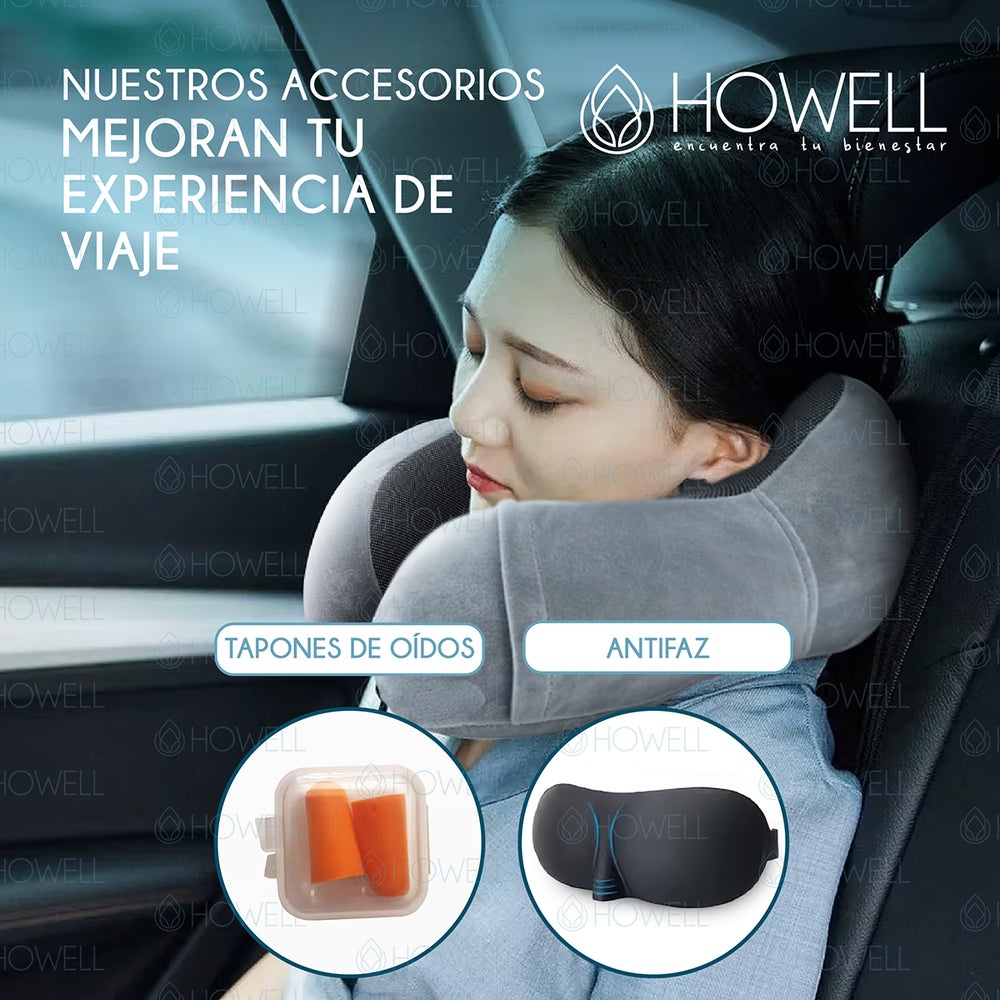 Almohada Cervical de Viaje Viscoelástica