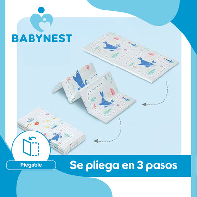 Alfombra Antigolpes Bebe Plegable BabyNest 180x190x1cm