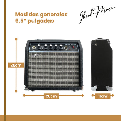 Amplificador Guitarra Electrica y Electroacustica Ibrah KA-20W