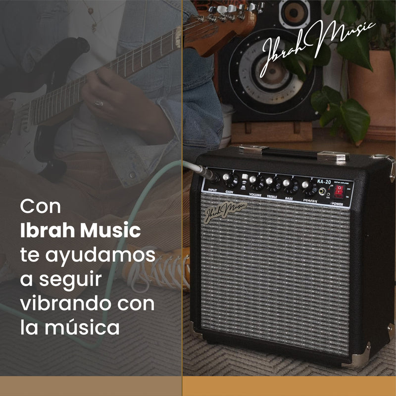 Amplificador Guitarra Electrica y Electroacustica Ibrah KA-20W