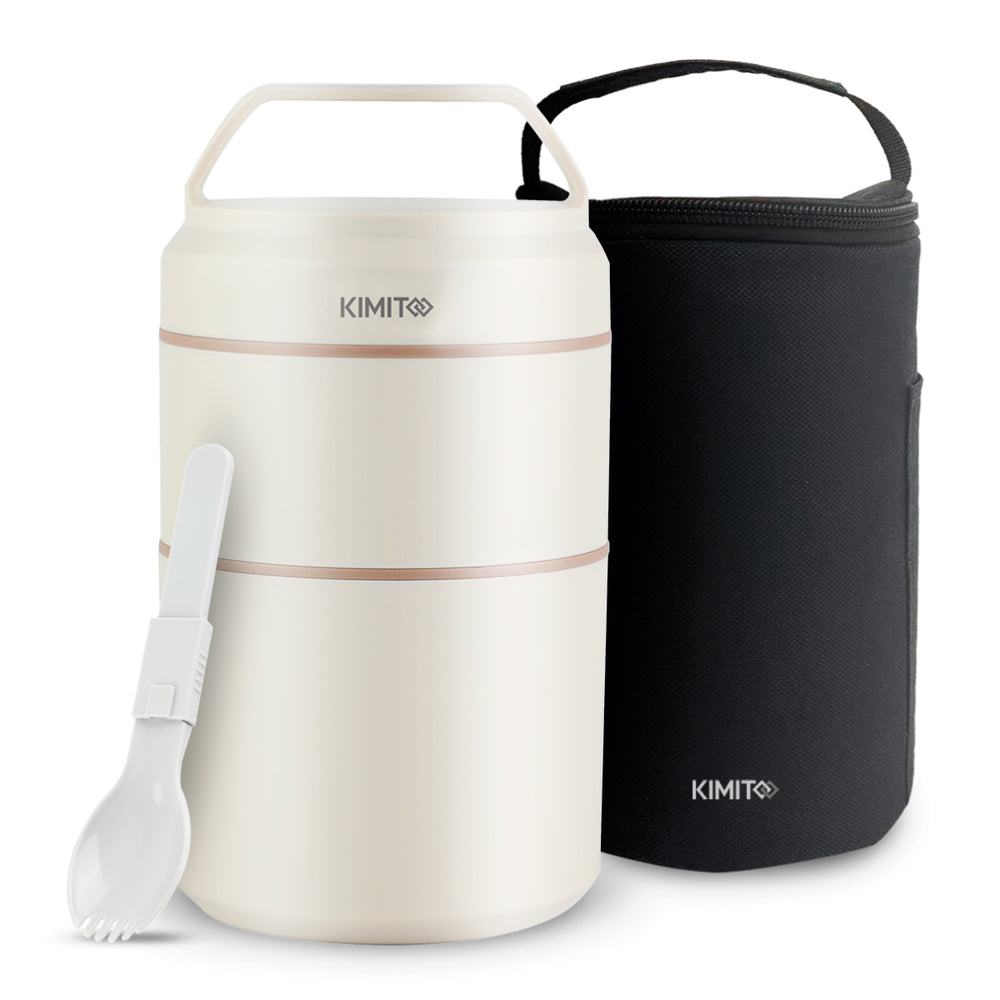 Termo Comida y Liquido Kimito Acero 1200 Ml Multiproposito