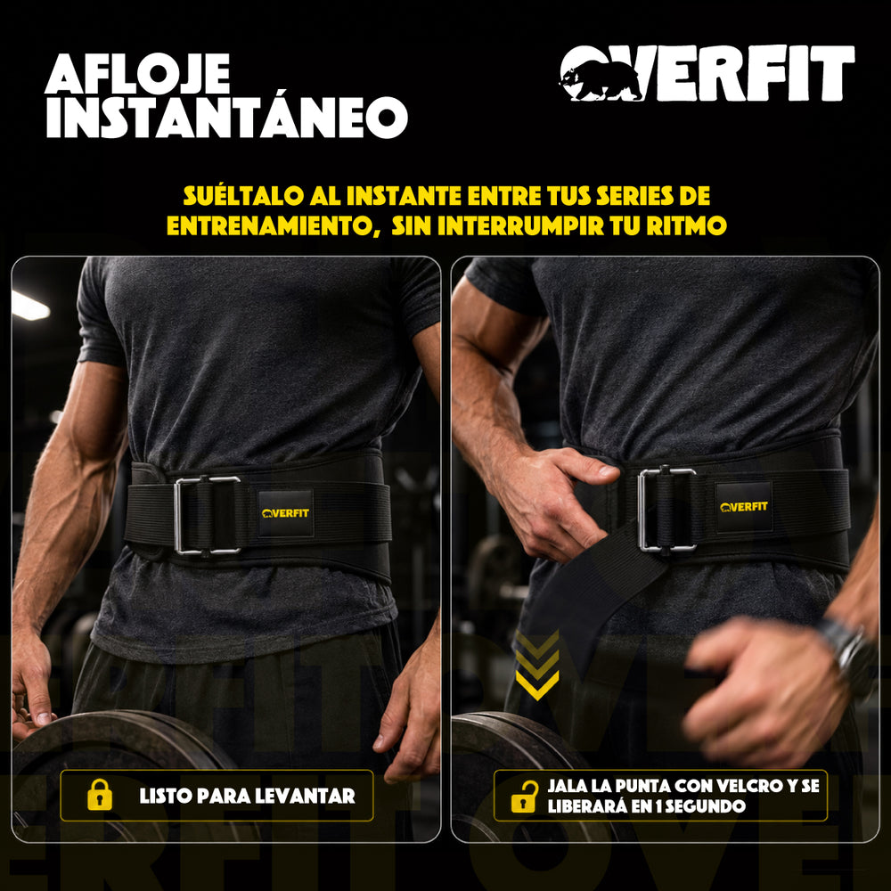 Cinturon Levantamiento Pesas Gym Overfit Lumbar Crossfit