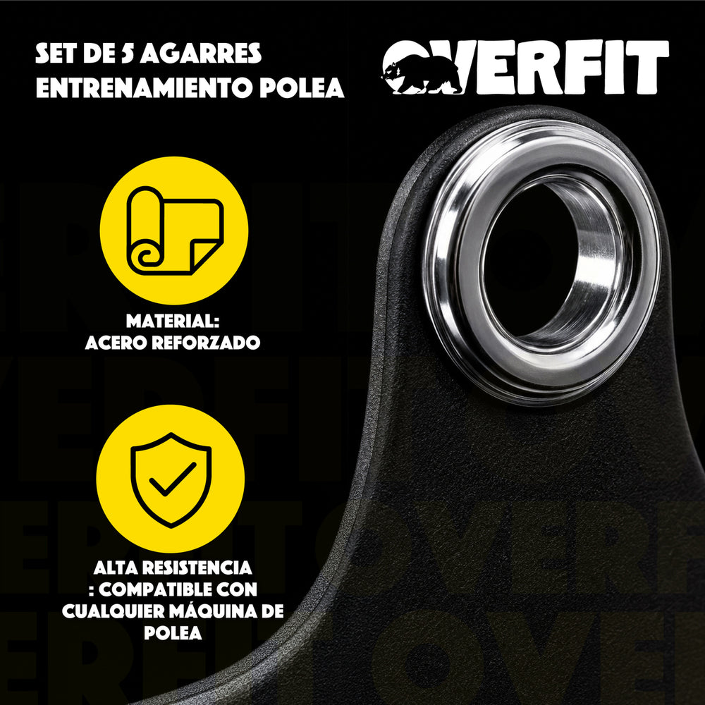 Set De 5 Agarres Ergonomicos Pro Overfit - Imagen 6