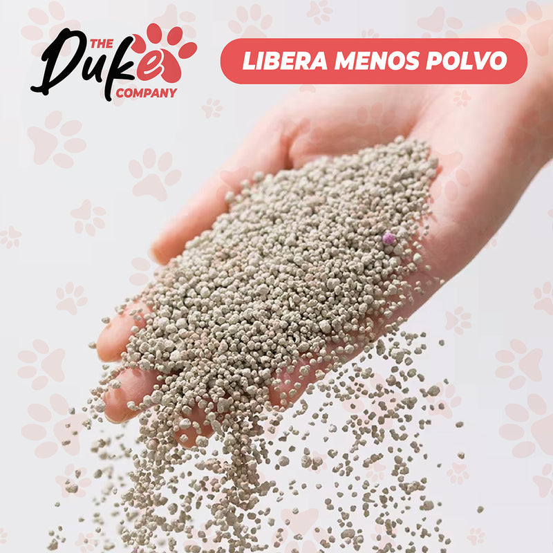Arena Para Gato 5 Kilos Duke Bentonita Aglutinante Lavanda
