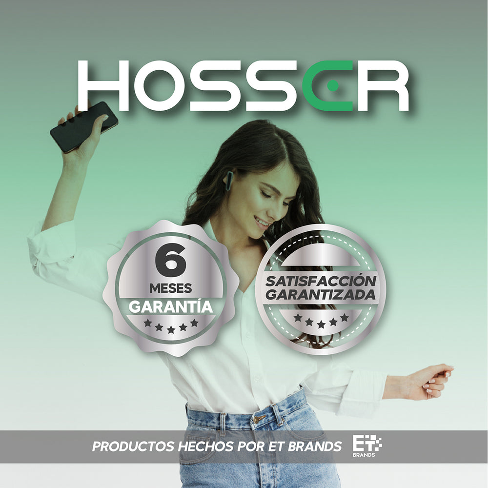 Audifonos Bluetooth In Ear Hosser 35mAh Cancelación de Ruido