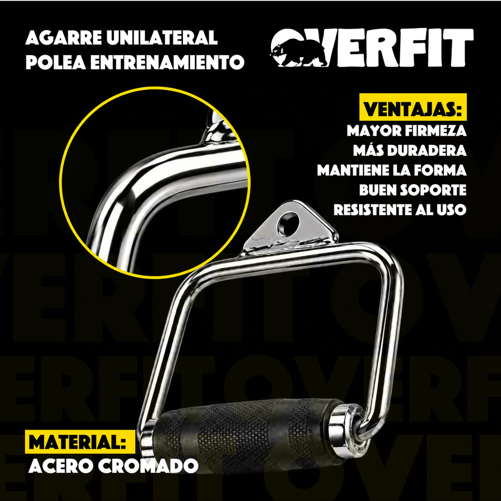 Agarre Unilateral Engomado Pro Overfit Entrenamiento Polea