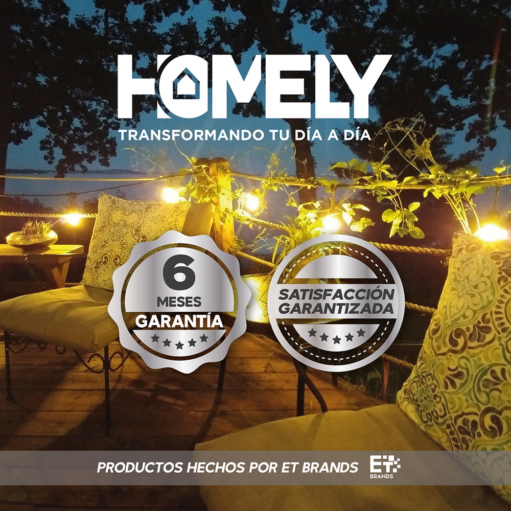 Guirnalda Terraza Exterior 15 Metros + 15 Ampolletas Homely