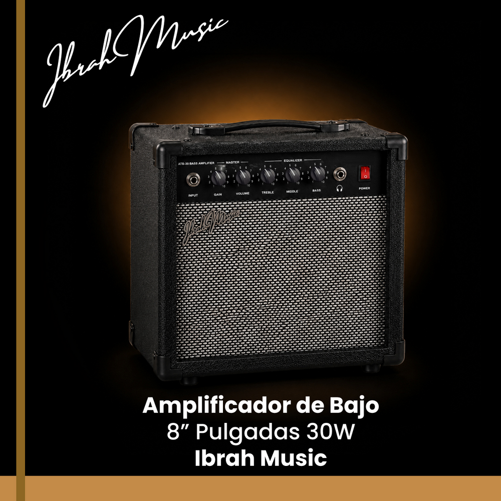 Amplificador de Bajo 30W Ibrah Music ATB-30 - detalle