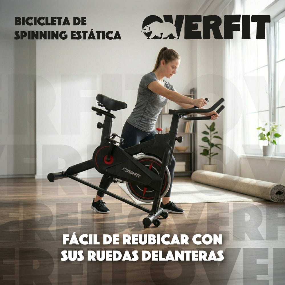 Bicicleta de Spinning Pro Overfit Estatica Fitness Gym 4 kg