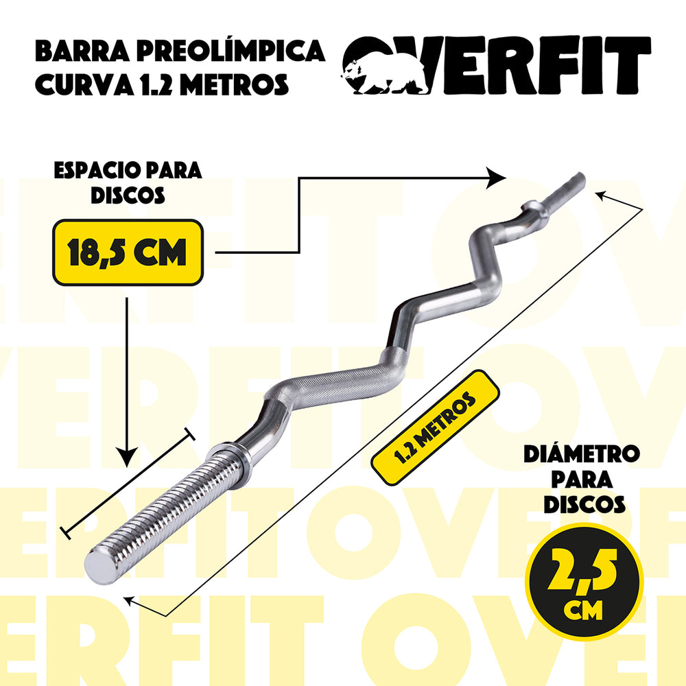 Barra Preolímpica Z 6.5 kg 120 cm