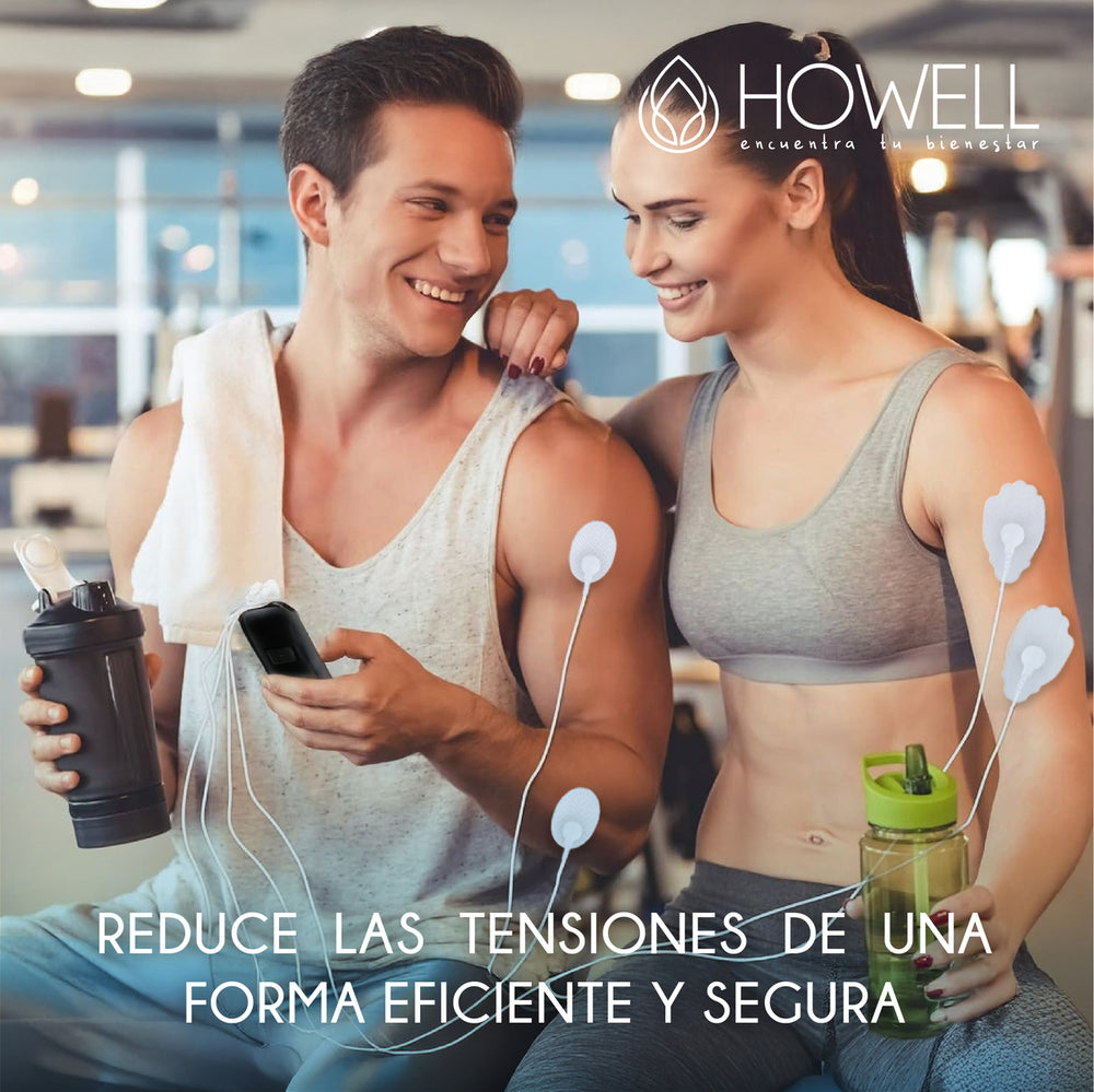 Tens Electroestimulador Muscular 36 Modos Howell EMS Dual