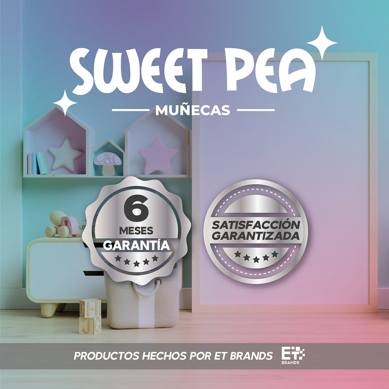 Bebé Reborn Ojos Cerrados Sweet Pea Realista Silicona 55 Cm