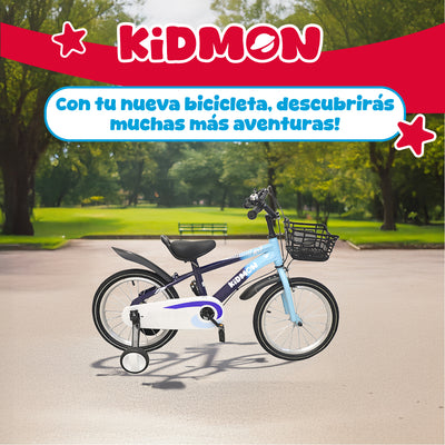 Bicicleta Infantil Aro 16 Kidmon Ruedas de Aprendizaje Niño