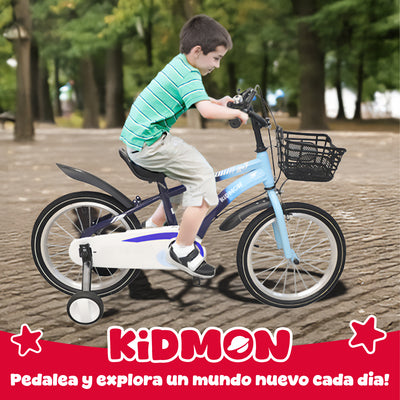 Bicicleta Infantil Aro 16 Kidmon Ruedas de Aprendizaje Niño