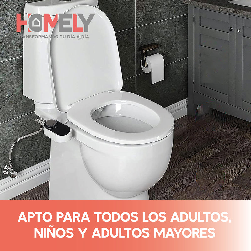 Bidet Homely Para Inodoro Ajustable Lavado Frontal y Trasero