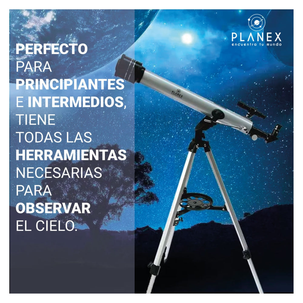 Telescopio Astronómico Monocular F70060 Planex + Soporte