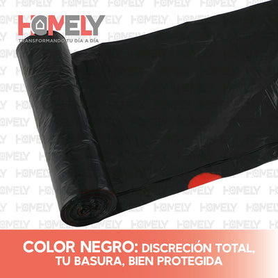 Bolsas Basura 75x90cm Con Cordon 10U Homely 100L Resistente