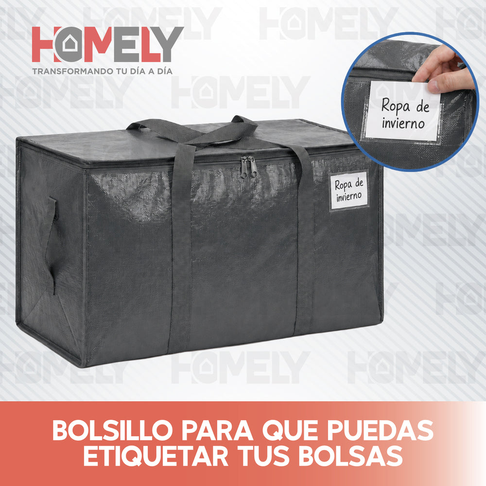 Bolsas mudanza Homely bolsillo etiqueta
