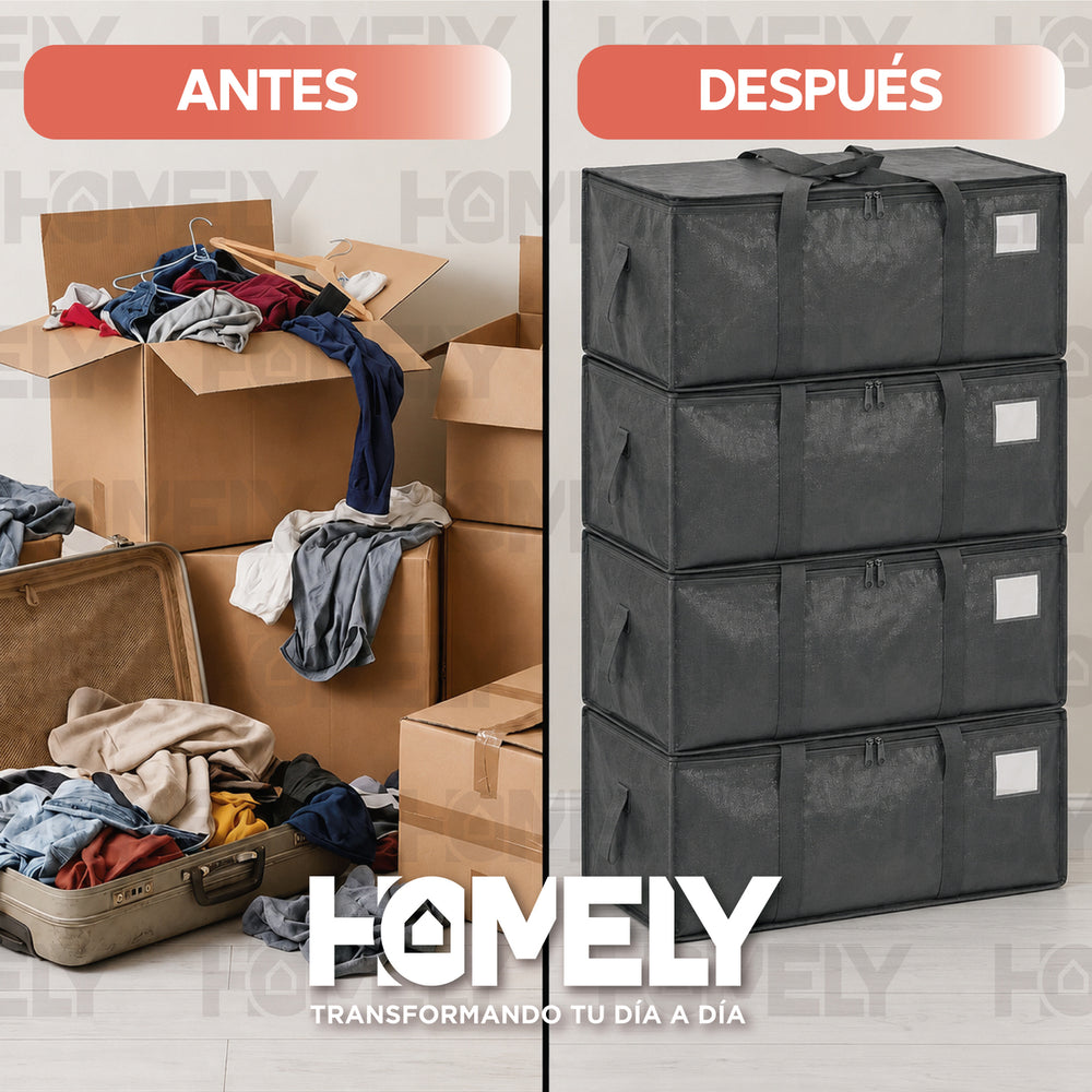Bolsas mudanza Homely antes despues organizacion