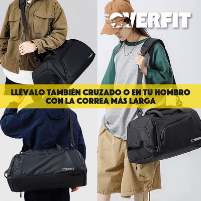 Bolso Deportivo Duffel Gym 3 en 1 Overfit Oxford Impermeable
