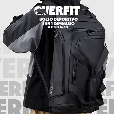 Bolso Deportivo Duffel Gym 3 en 1 Overfit Oxford Impermeable