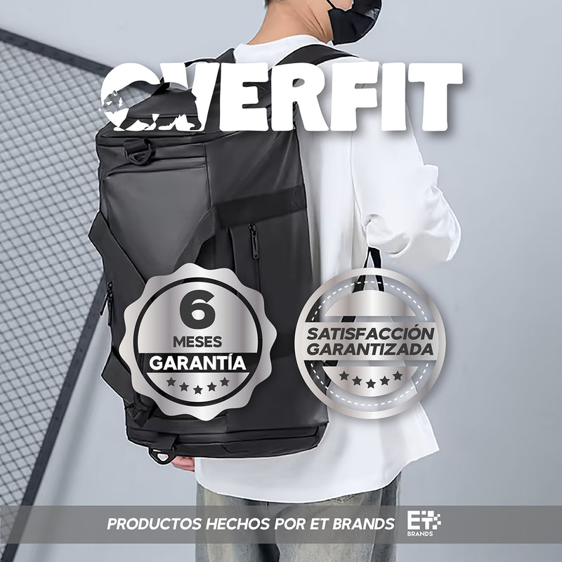 Bolso Deportivo Duffel Gym 3 en 1 Overfit Oxford Impermeable