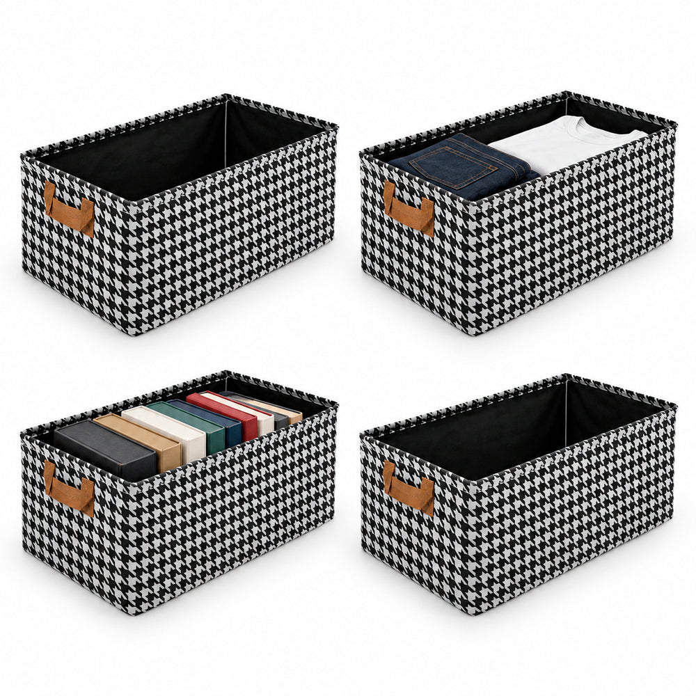 Cajas Organizadoras Plegable Homely Almacenamiento Asa Set 4