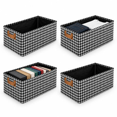 Cajas Organizadoras Plegable Homely Almacenamiento Asa Set 4