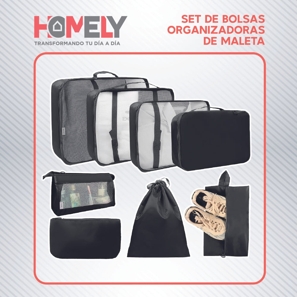 Bolsas Organizadoras Maleta Viaje Homely Set 8 Bolsas