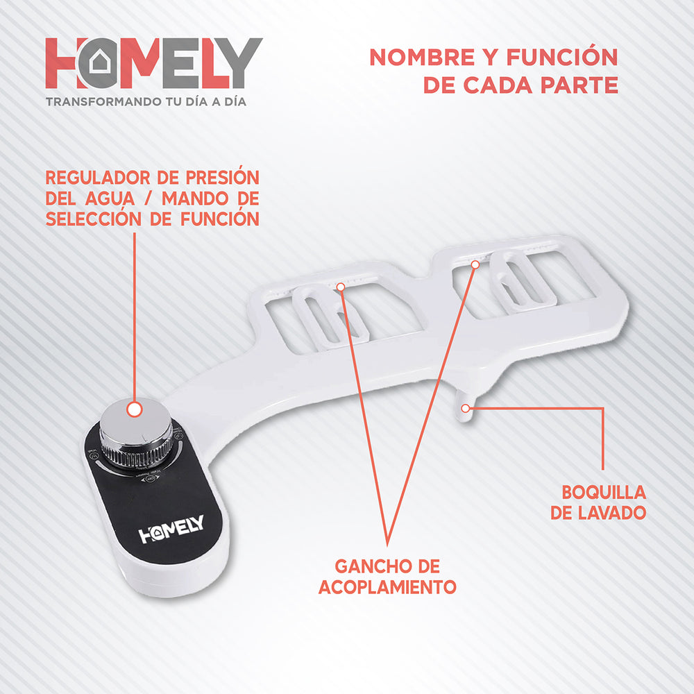 Bidet Ducha Árabe Turca Homely Para WC Inodoro Set Completo