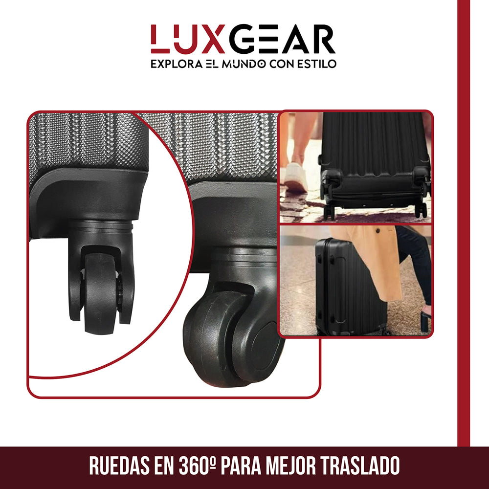 Maletas 10 15 23kg Luxgear Set x3 Maletas Viaje Antigolpes