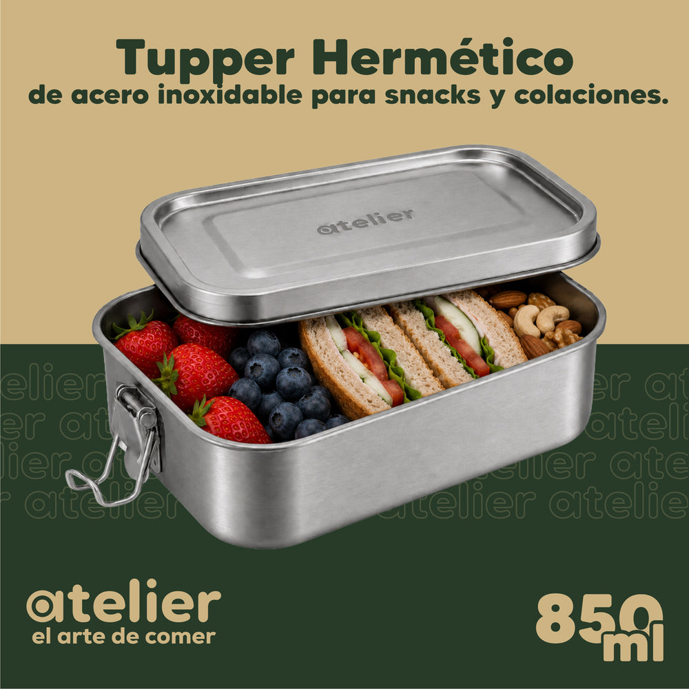 Tupper Frasco 850ml Atelier Acero Inoxidable Individual