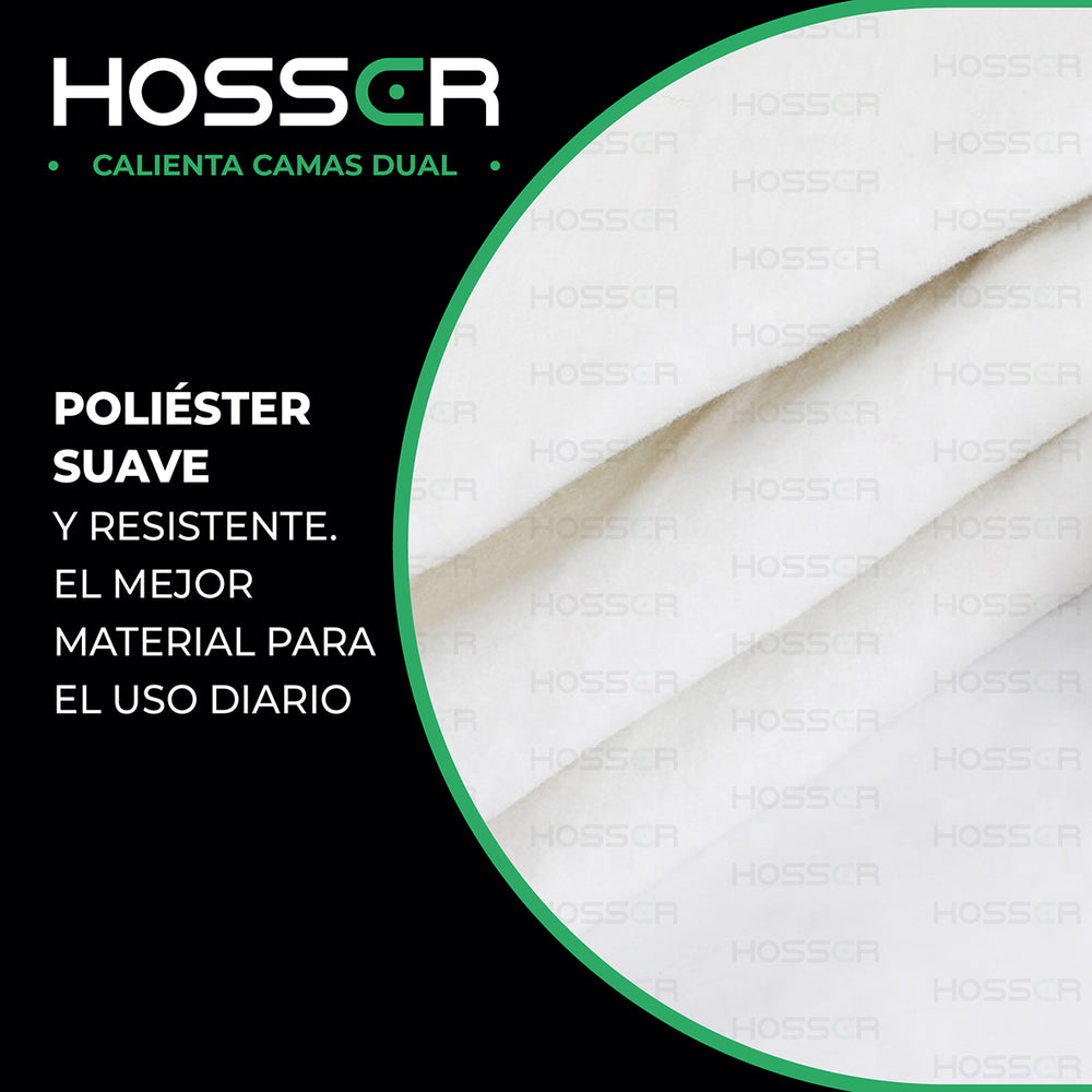 Calienta Camas King Dual Hosser 180x200cm Electrico