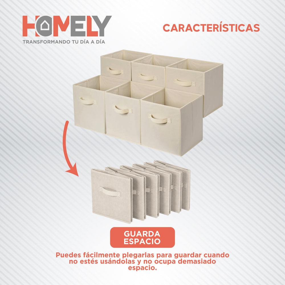 Cajas plegables que guardan espacio