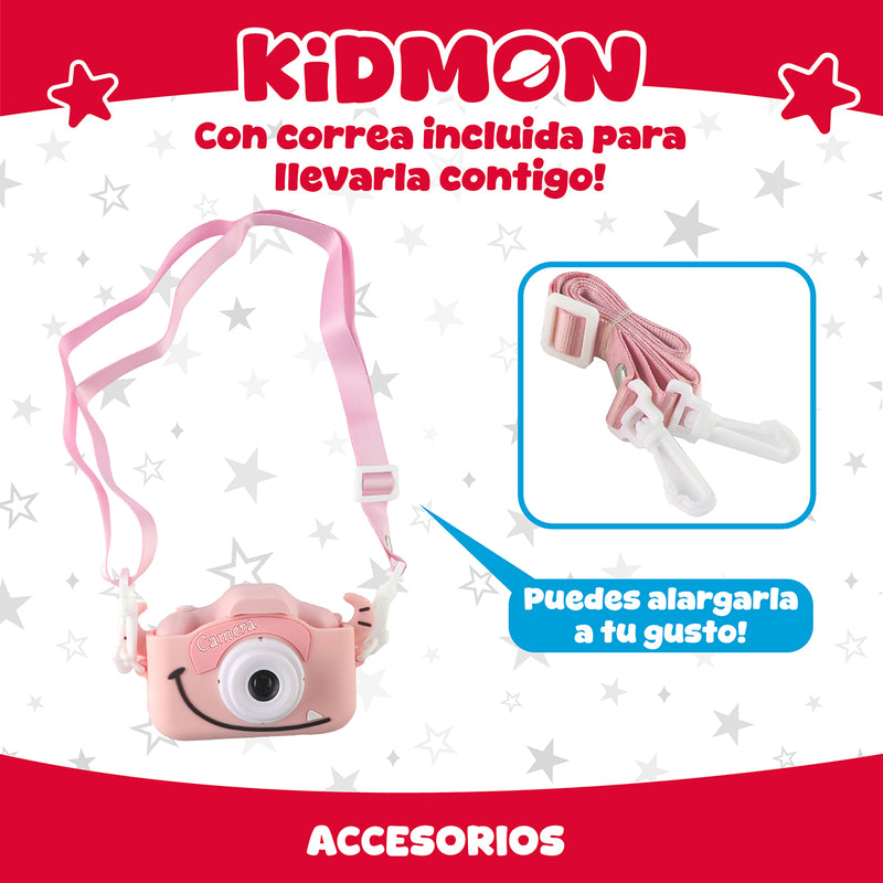 Camara Digital Para Niños Kidmon Hd 1080P Pantalla 2 Pulgadas Infantil Foto Video Juegos
