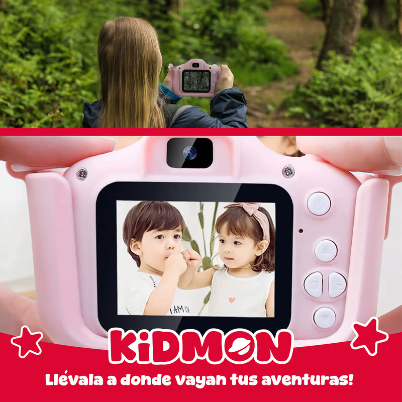 Camara Digital Para Niños Kidmon Hd 1080P Pantalla 2 Pulgadas Infantil Foto Video Juegos