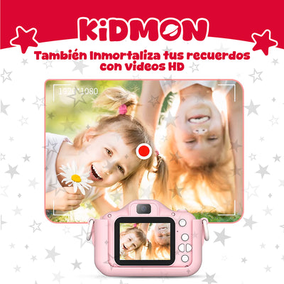 Camara Digital Para Niños Kidmon Hd 1080P Pantalla 2 Pulgadas Infantil Foto Video Juegos
