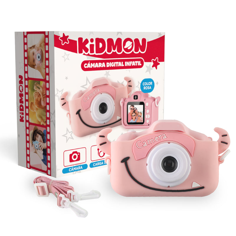 Camara Digital Para Niños Kidmon Hd 1080P Pantalla 2 Pulgadas Infantil Foto Video Juegos