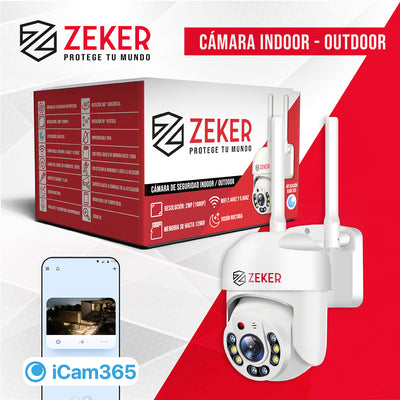 Cámara de Seguridad Wifi Exterior Impermeable Zeker 2MP 5G