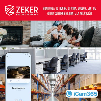 Cámara de Seguridad Wifi Exterior Impermeable Zeker 2MP 5G