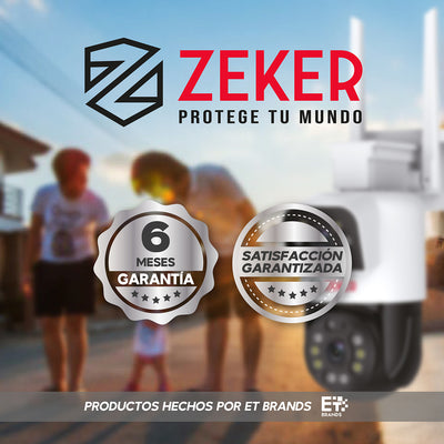 Pack X2 Camara De Seguridad 5g Zeker Doble 8mp Impermeable