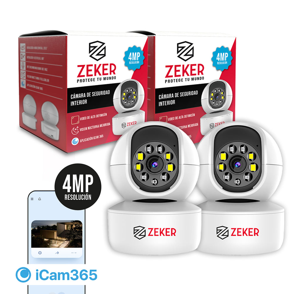Pack x2 Cámara de Seguridad Interior 4MP 5G