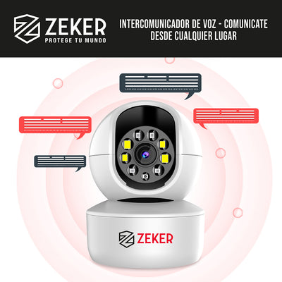 Pack X2 Camara De Seguridad Interior Wifi Ip Zeker 4mp 5g