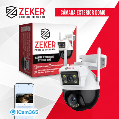 Camara de Seguridad Domo Zeker 4MP 5G Wifi Impermeable